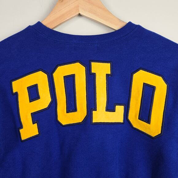 Polo Ralph Lauren Girls Logo Fleece Sweatshirt Size 5 Pullover - Picture 4 of 4